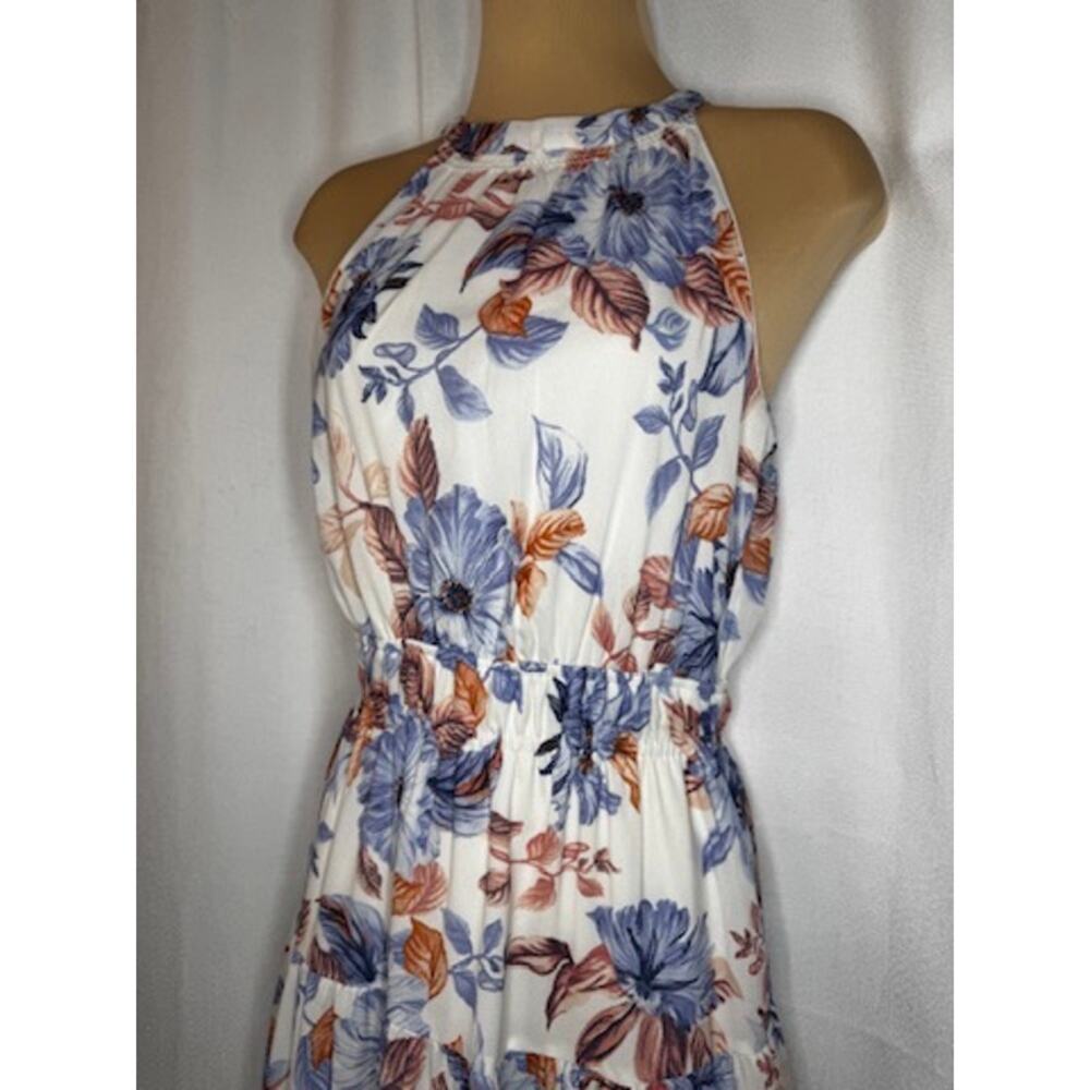 391. Japna Floral Halter Maxi Dress Size S EUC - Picture 4 of 7